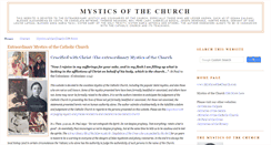 Desktop Screenshot of mysticsofthechurch.com